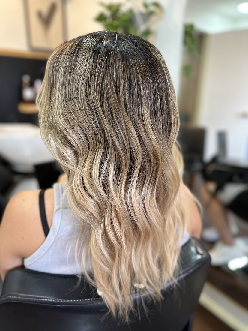 Bronde waves hair color