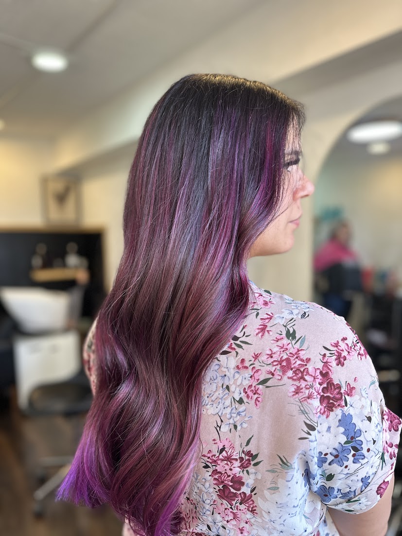 Rose color hair work